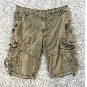 Vintage Y2K Twice Grunge Cargo Shorts Men 36 Waist Indie Alternative Skater